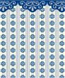 Dollhouse Miniature 1/4" Scale Wallpaper: Elegance, Midnight